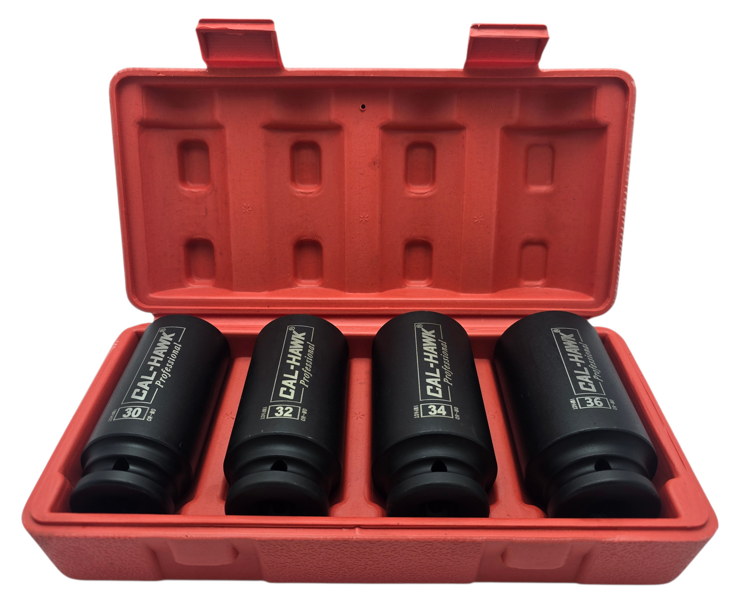 4PC AXLE NUT SOCKET SET 12 PTS