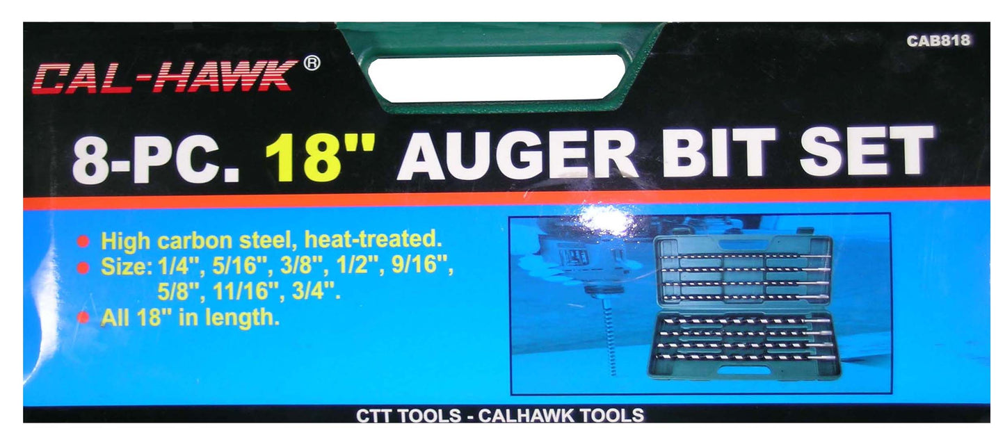 8PC AUGER BIT SET