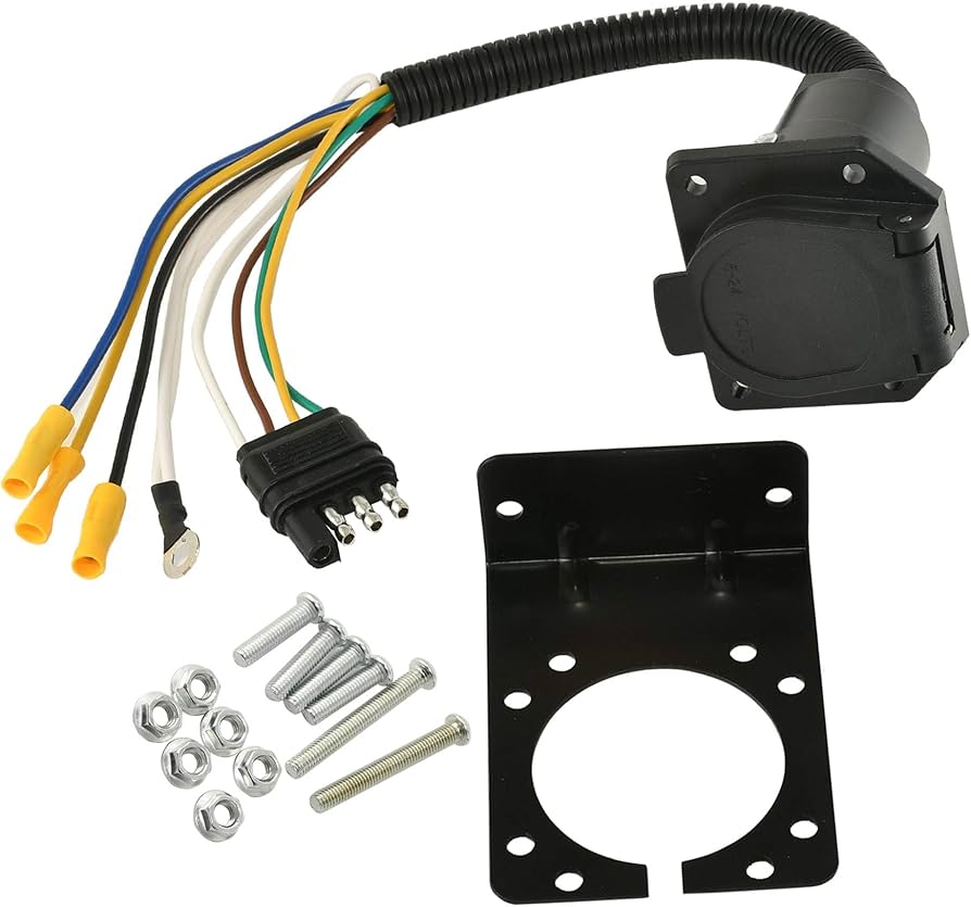 7 WAY TRAILER ADAPTER WITH WIRE