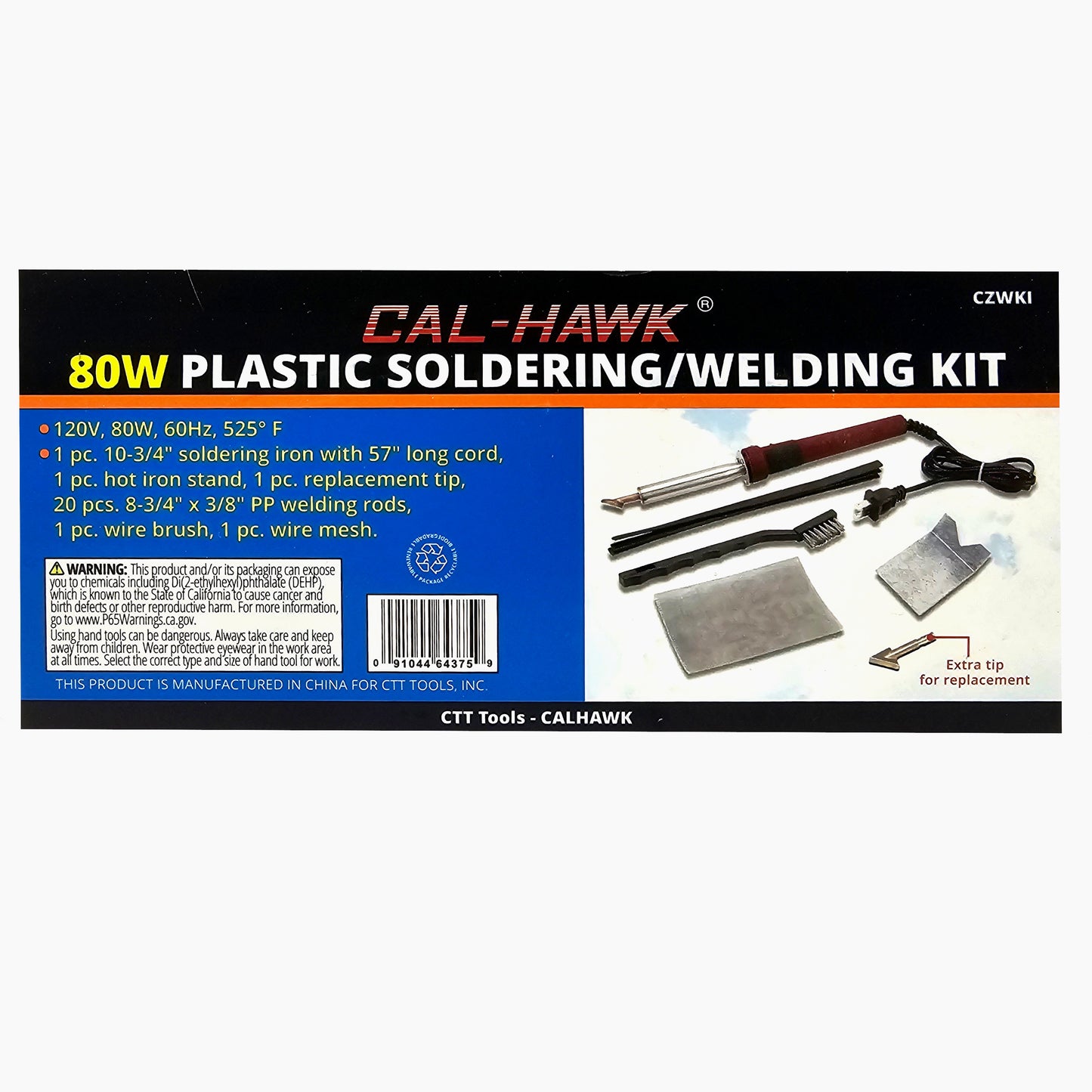 80 WATTS IRON PLASTIC WELDING KIT