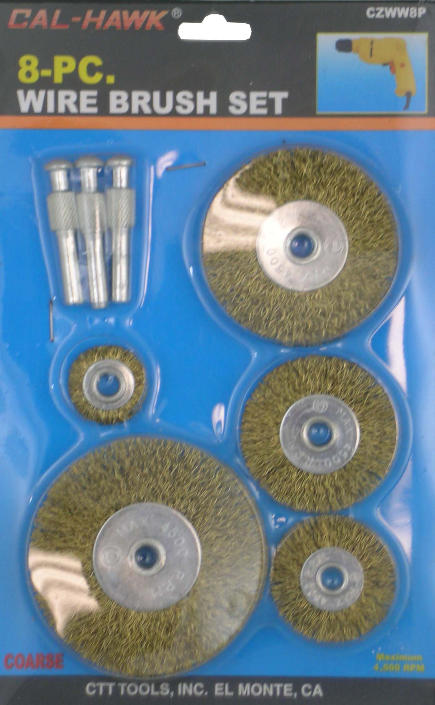 8PCS WIRE BRUSH SET