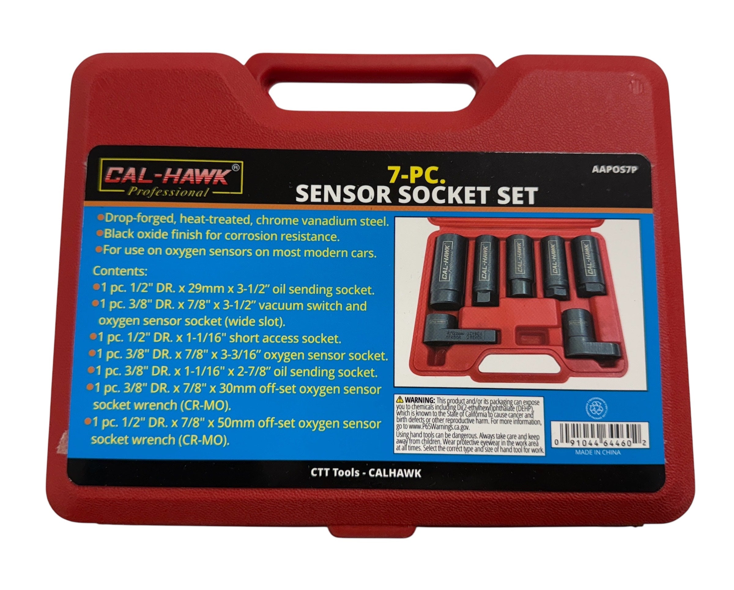 7PC OXYGEN SENSOR SOCKET SET – CalHawk Tools