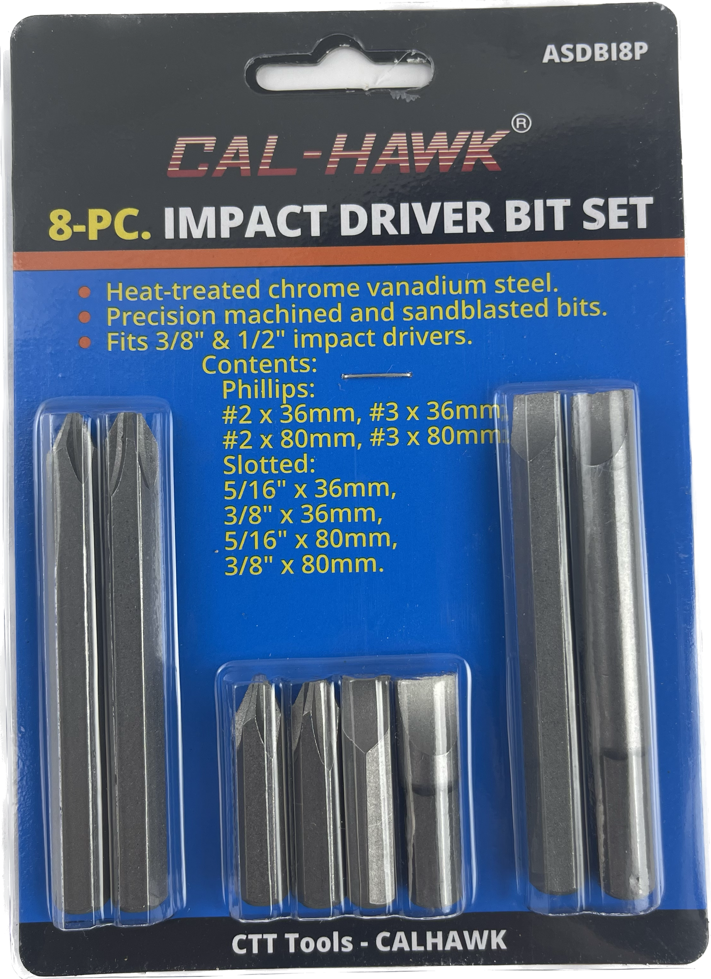 8PCS IMPACT DRIVER BITS