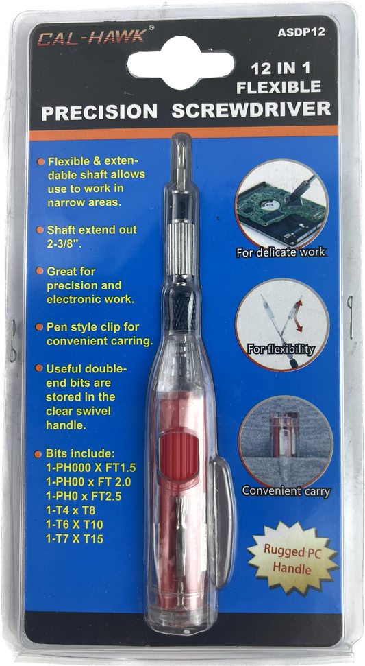 12 IN 1 PRECISION EXTENDABLE SCREWDRIVER