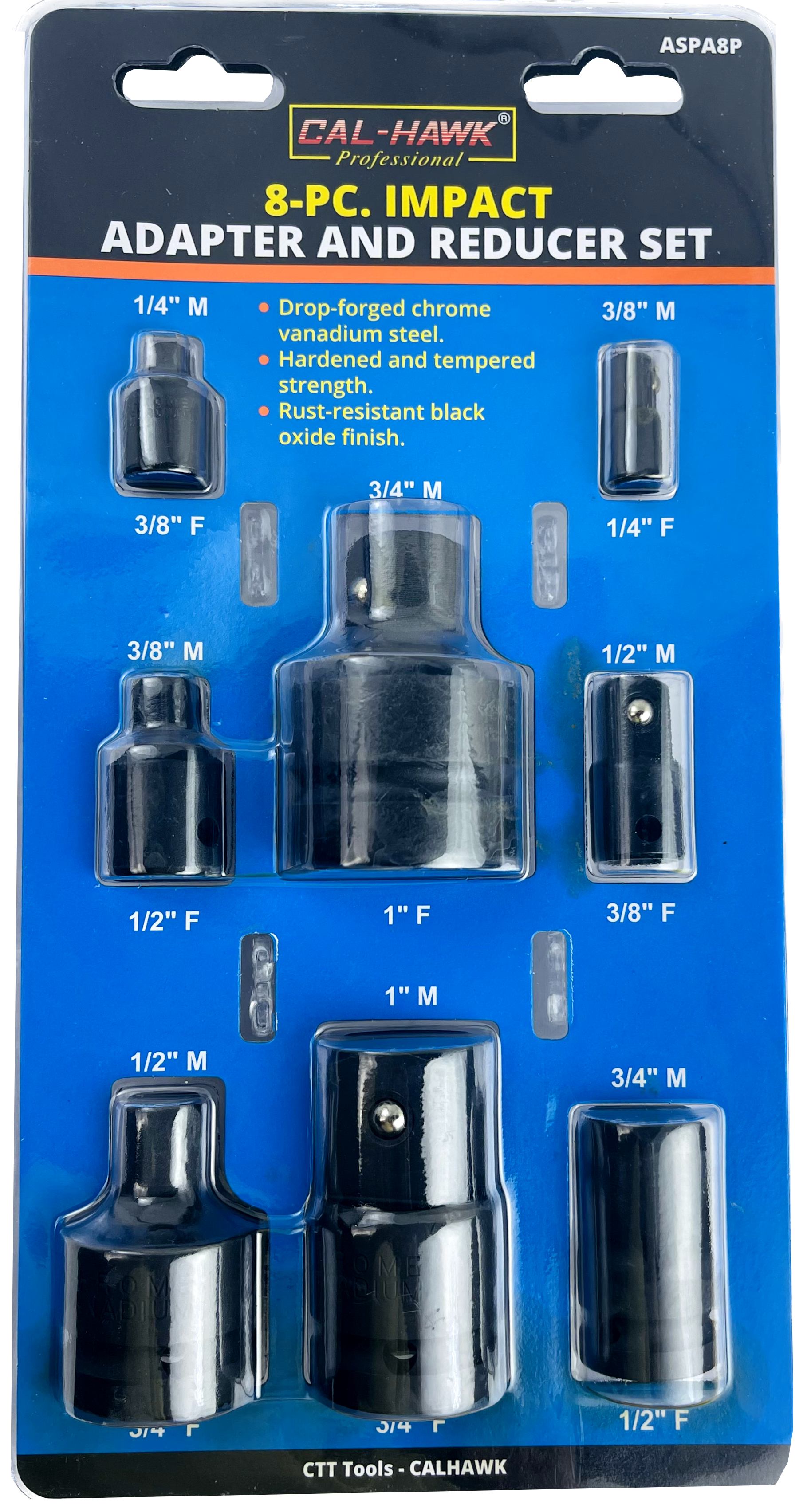 Haek Reducer 8PC IMPACT ADAPTER & REDUCER SET – CalHawk Tools