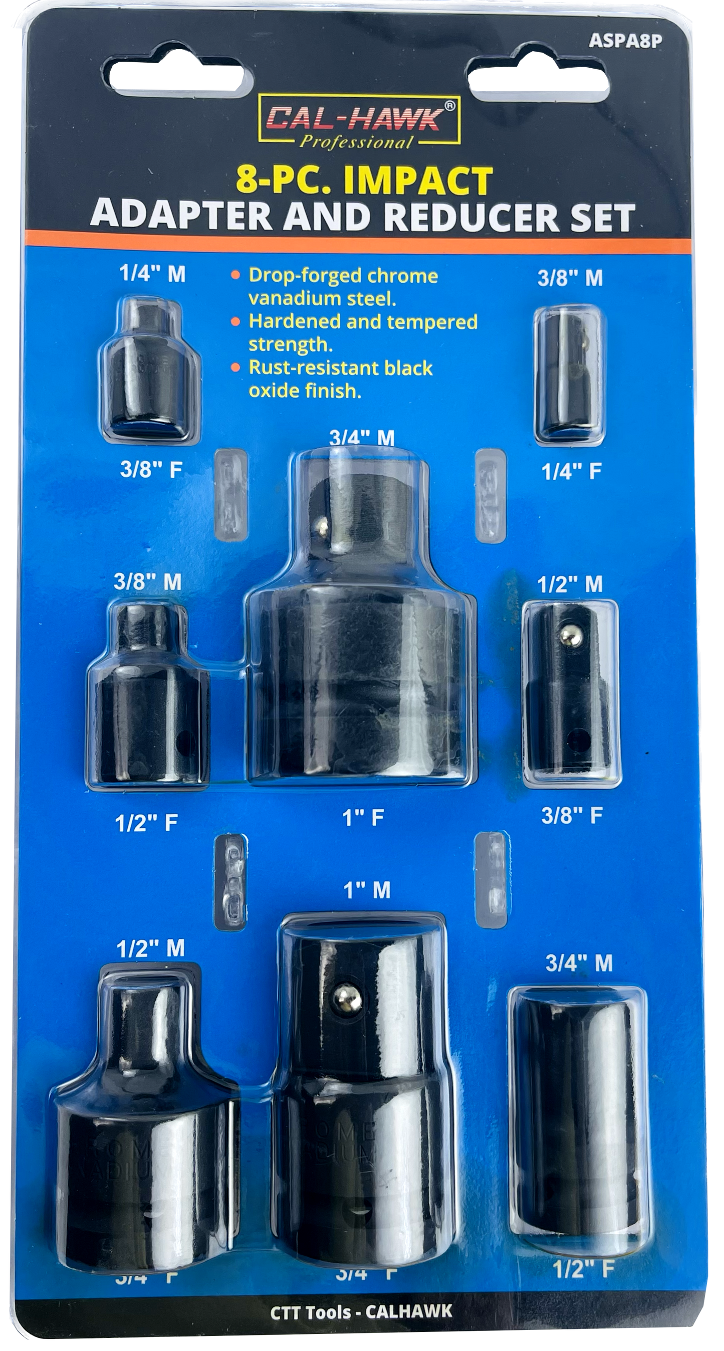 8PC IMPACT ADAPTER & REDUCER SET