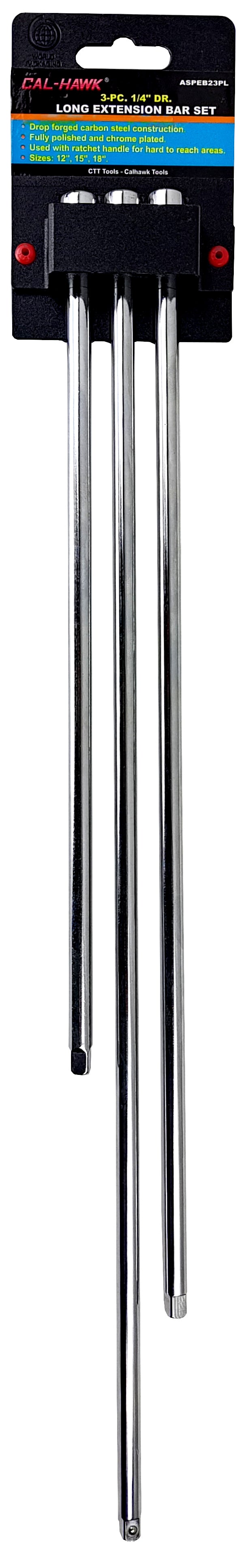 3PC 1/4" LONG EXTEN BAR