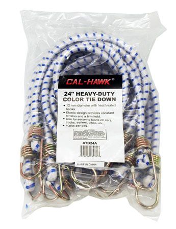 24" 12MM CLR TIE DOWN C-H/10PC