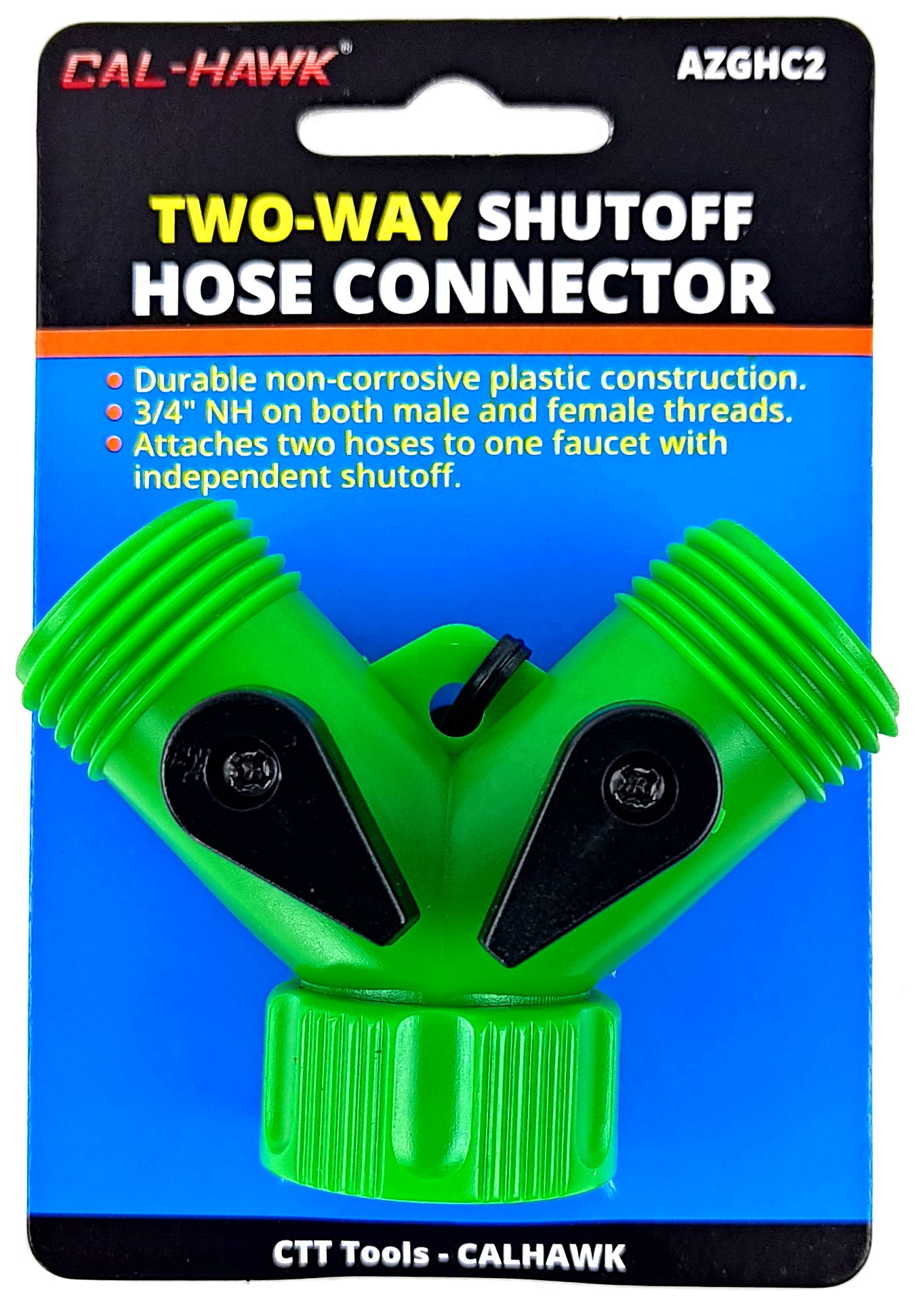 PLASTIC TWO-WAY HOSE CONNECTOR