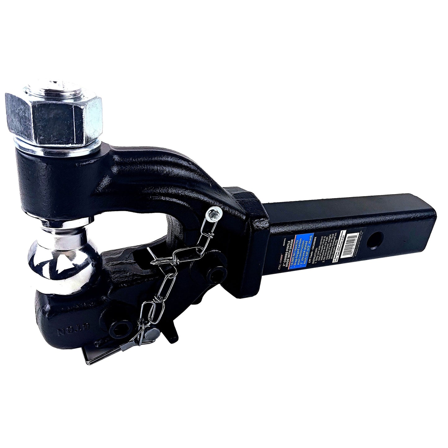 2" COMBO PINTLE HOOK WITH LONG SHANK