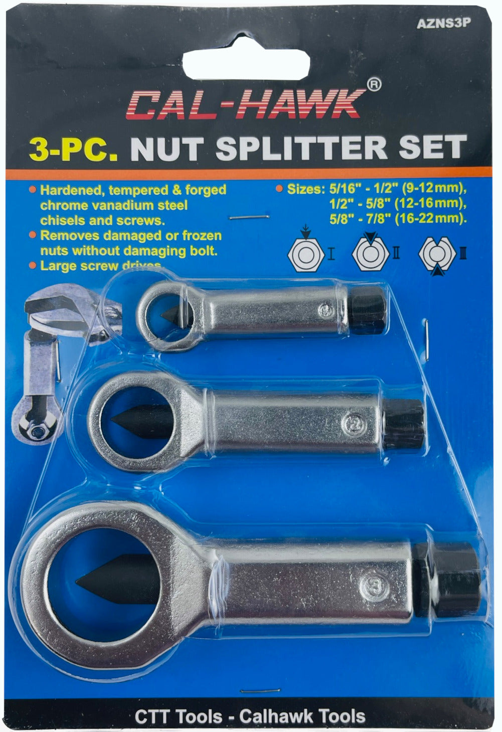 3-PCS NUT SPLITTER #1,2,3