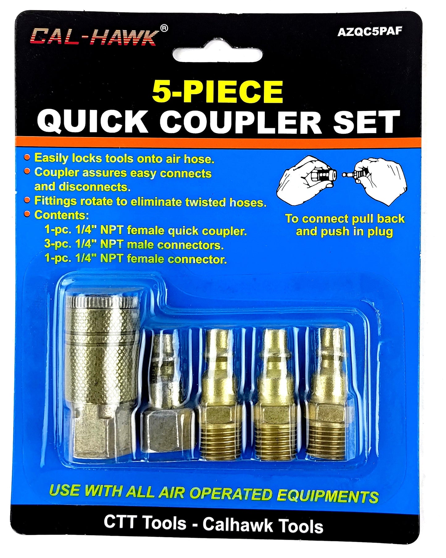 5PC QUICK COUPLER W/1 FEMALE