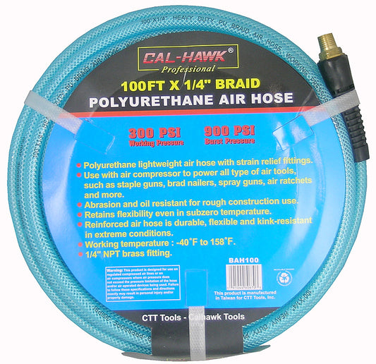 1/4"X100' H.D. PU BRAID AIR HOSE