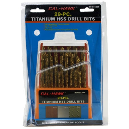 29 PIECE HSS TITANIUM DRILL