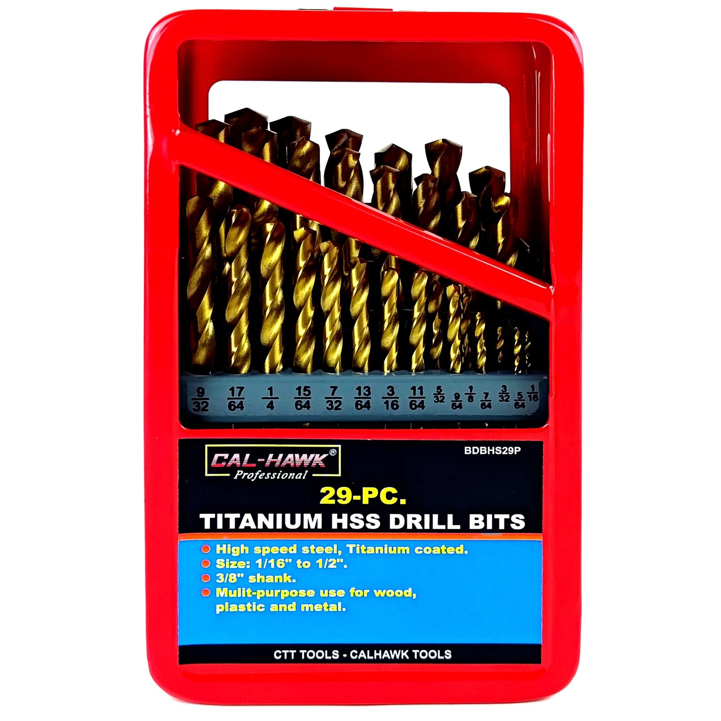 29 PIECE HSS TITANIUM DRILL