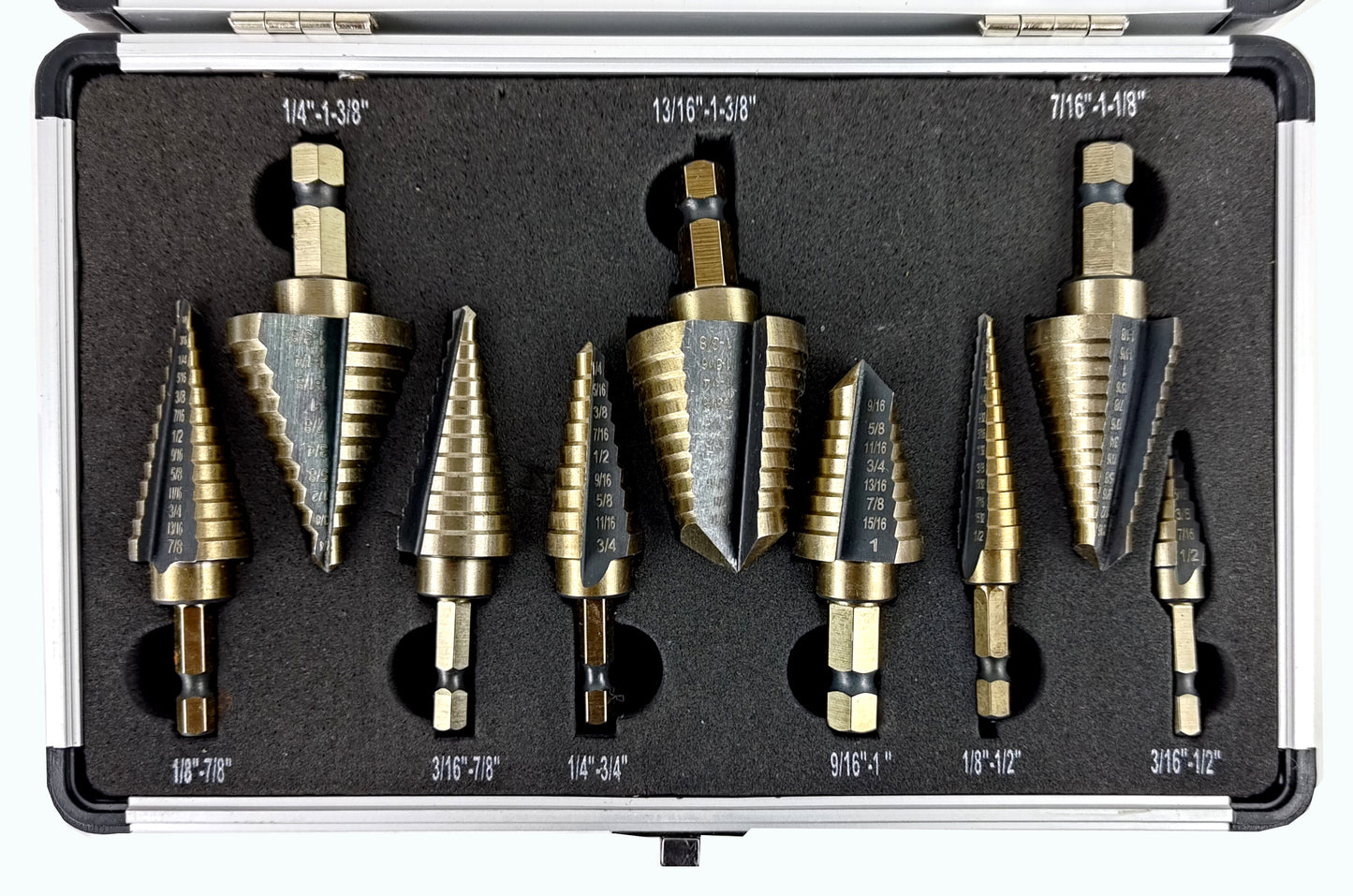 9PC QUICK RELEASE STEP DRILL SET SAE