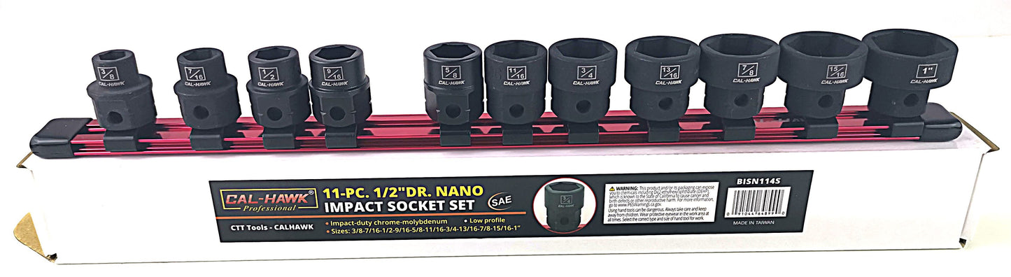 11PC 1/2 NANO IMPACT TORX BIT SOCKET