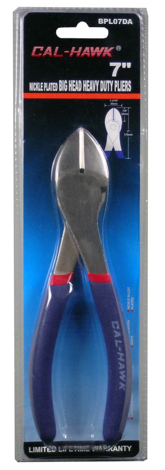 7" NICKLE PLATED DIAGONAL PLIERS