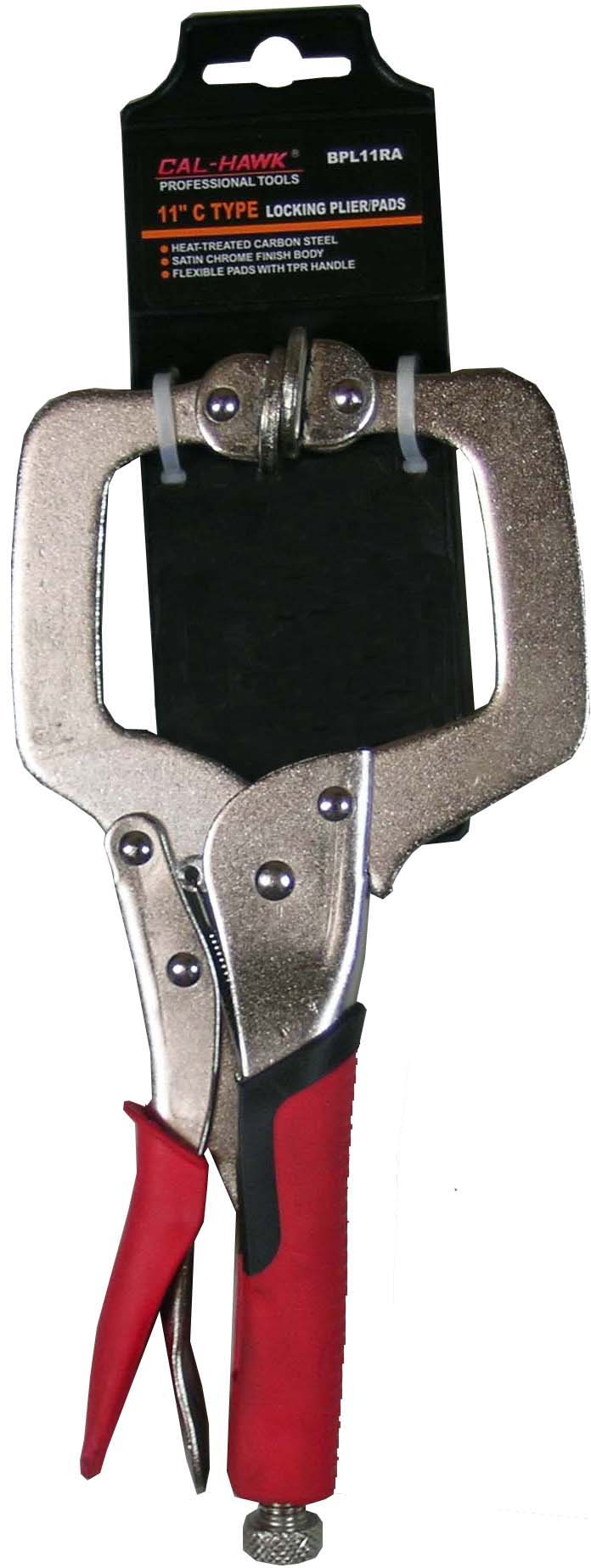 11" C LOCKING PLIERS FLEX PADS HEAD WITH TRP GRIP HANDLE