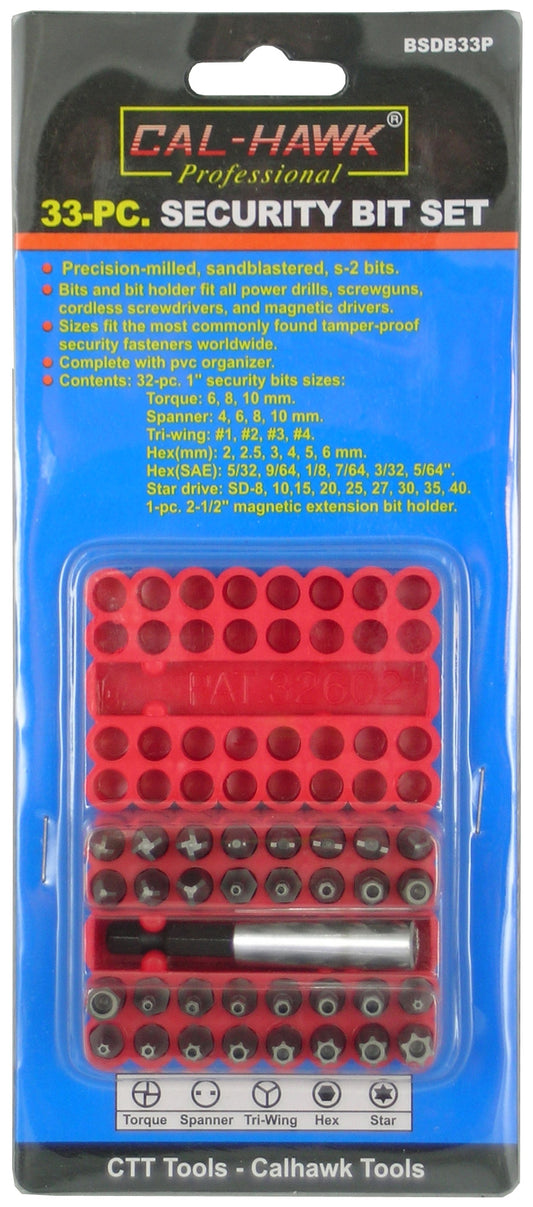 33PC SECURITY BIT SET