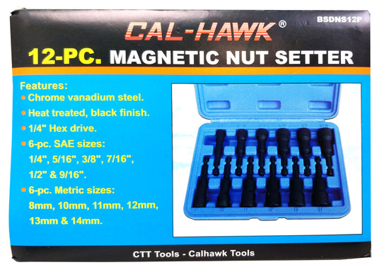 12 PC MAGNETIC NUT SETTER