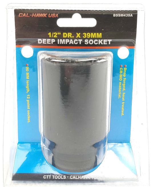 1/2" DR 39MM IMPACT SOCKETS 12 PTS