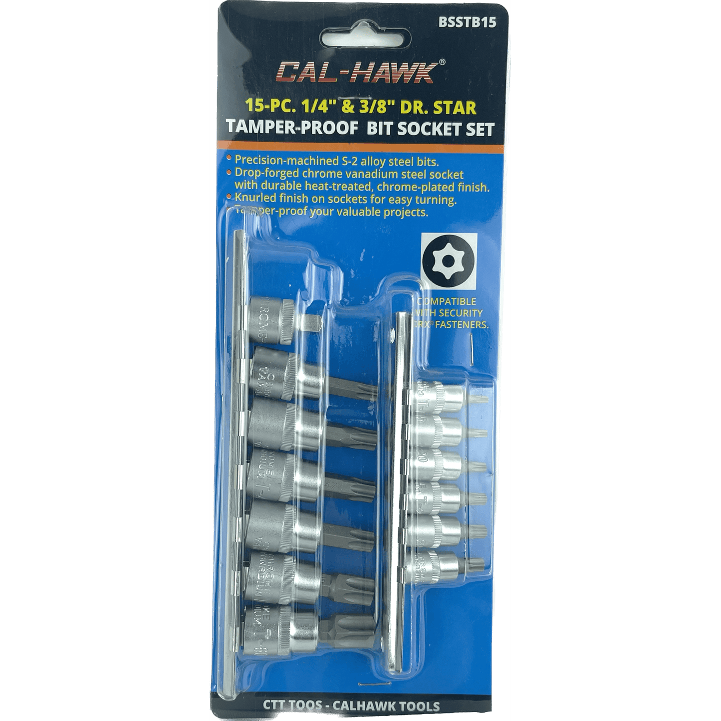 15 PCS TAMPER START BITS