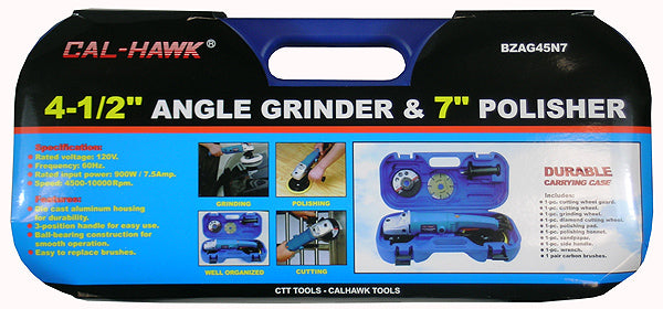 4-1/2 ANGLE GRINDER & 7" POLISHER