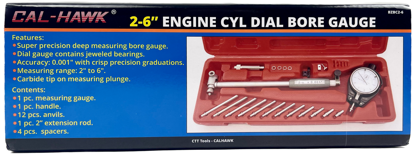 2-6" ENGINE CYL DIAL BORE GAUGE