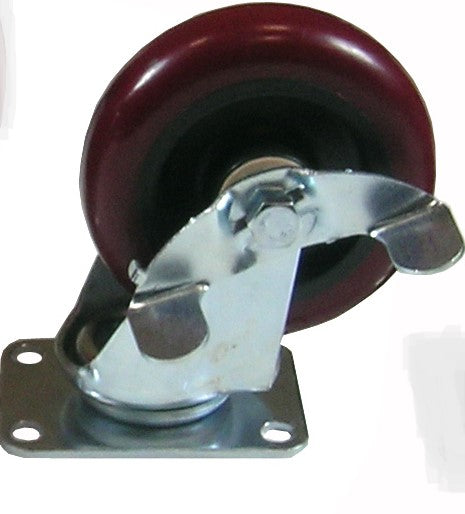 3" PU SWIVEL CASTER/LOCKER