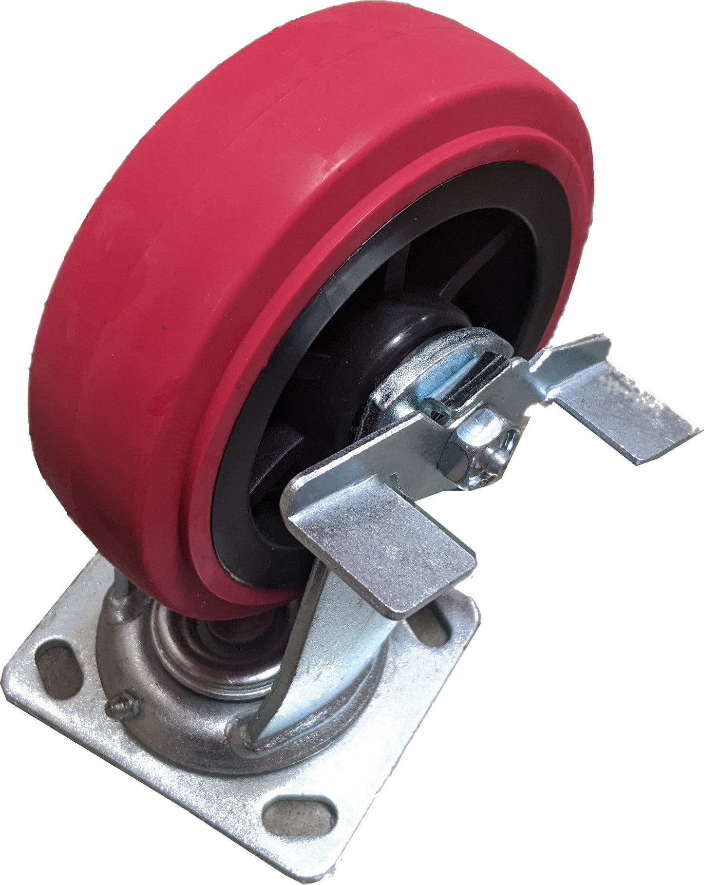 6" PU SWIVEL CASTER/LOCKER