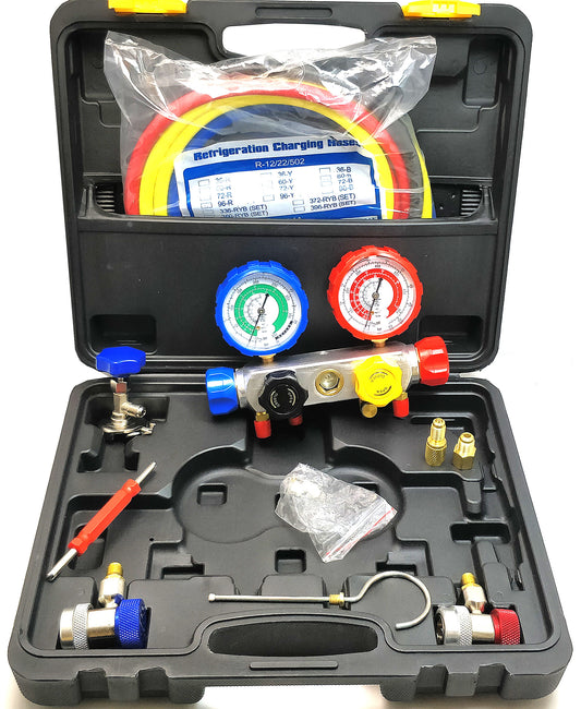 R410A ALUMINIUM MANIFOLD GAUGE SET