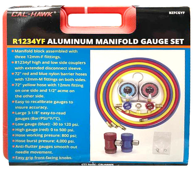 R1234YF ALUM MANIFOLD GAUGE SET