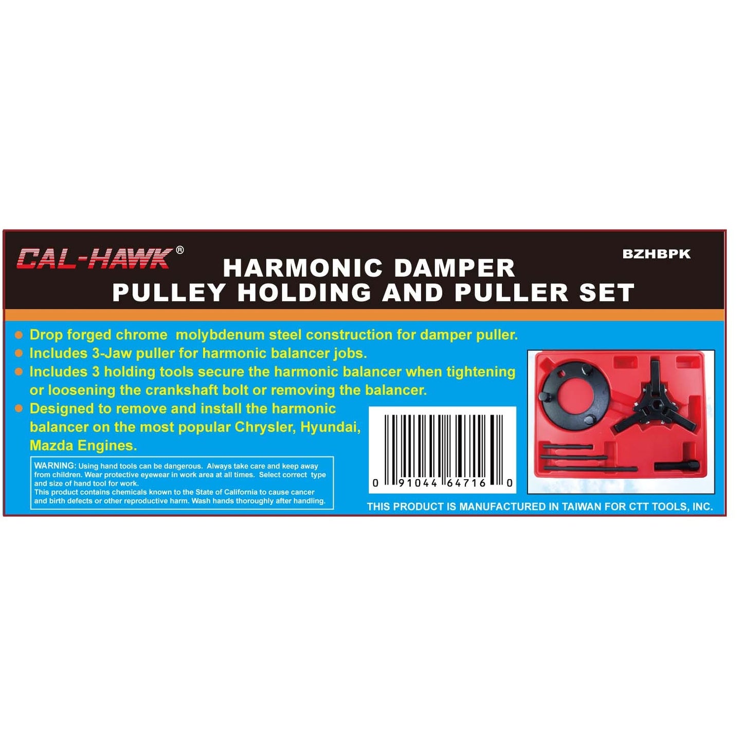 HARMONIC BALANCER DAMPENER PULLER KIT