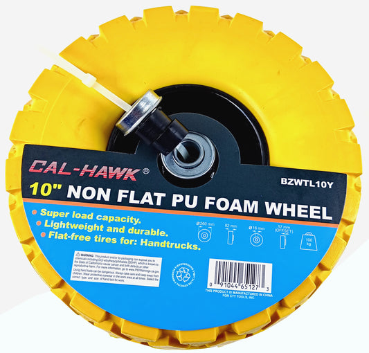 10" NON-FLAT FOAM WHEEL YELLOW