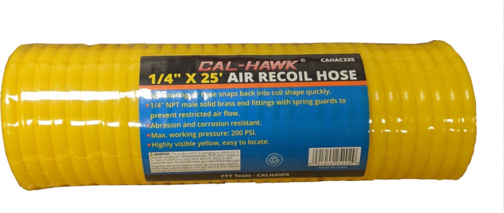 1/4 X 25' AIR RECOIL HOSE