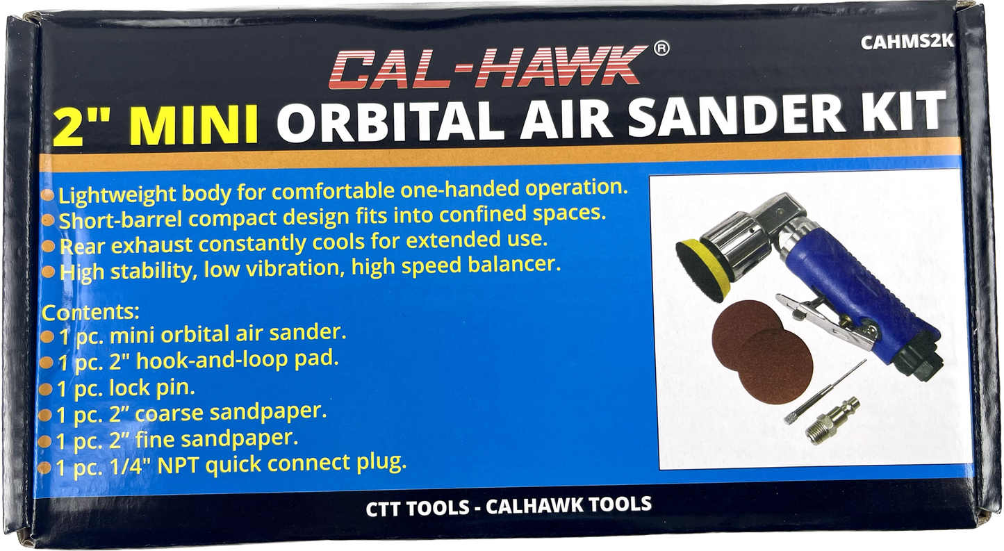 2" MINI AIR ORBITAL SANDER KIT