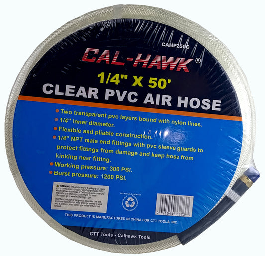 1/4 X 50 CLEAR PVC AIR HOSE