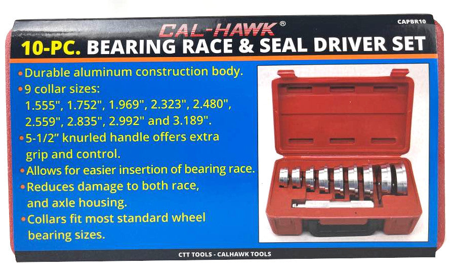 10PC BEARING RACE & SEAL DRIVER SET