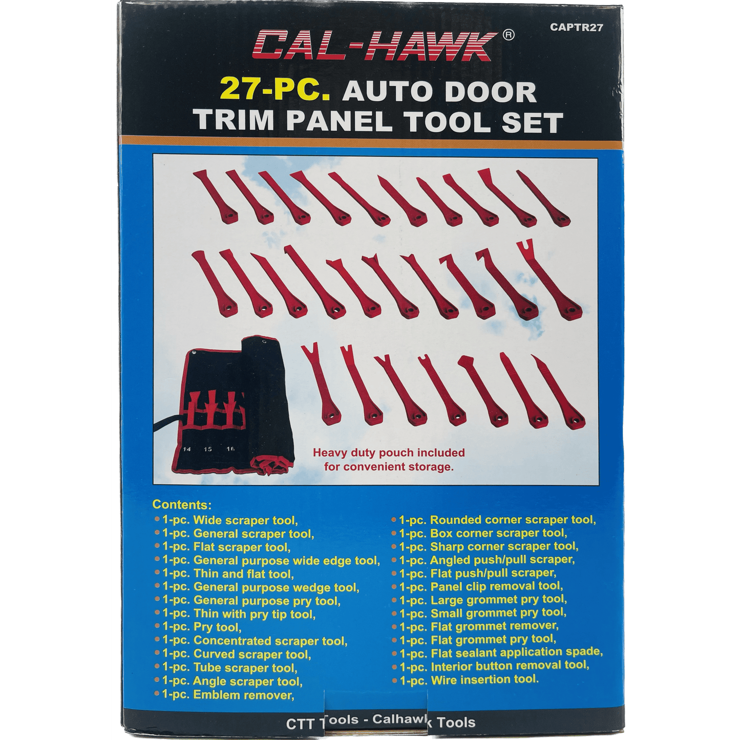 27PC AUTO DOOR TRIM REMOVAL TOOL SET