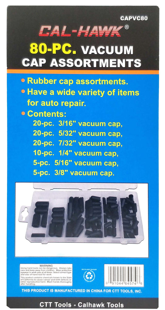 80 PC VACUUM CAP ASSORTMENT