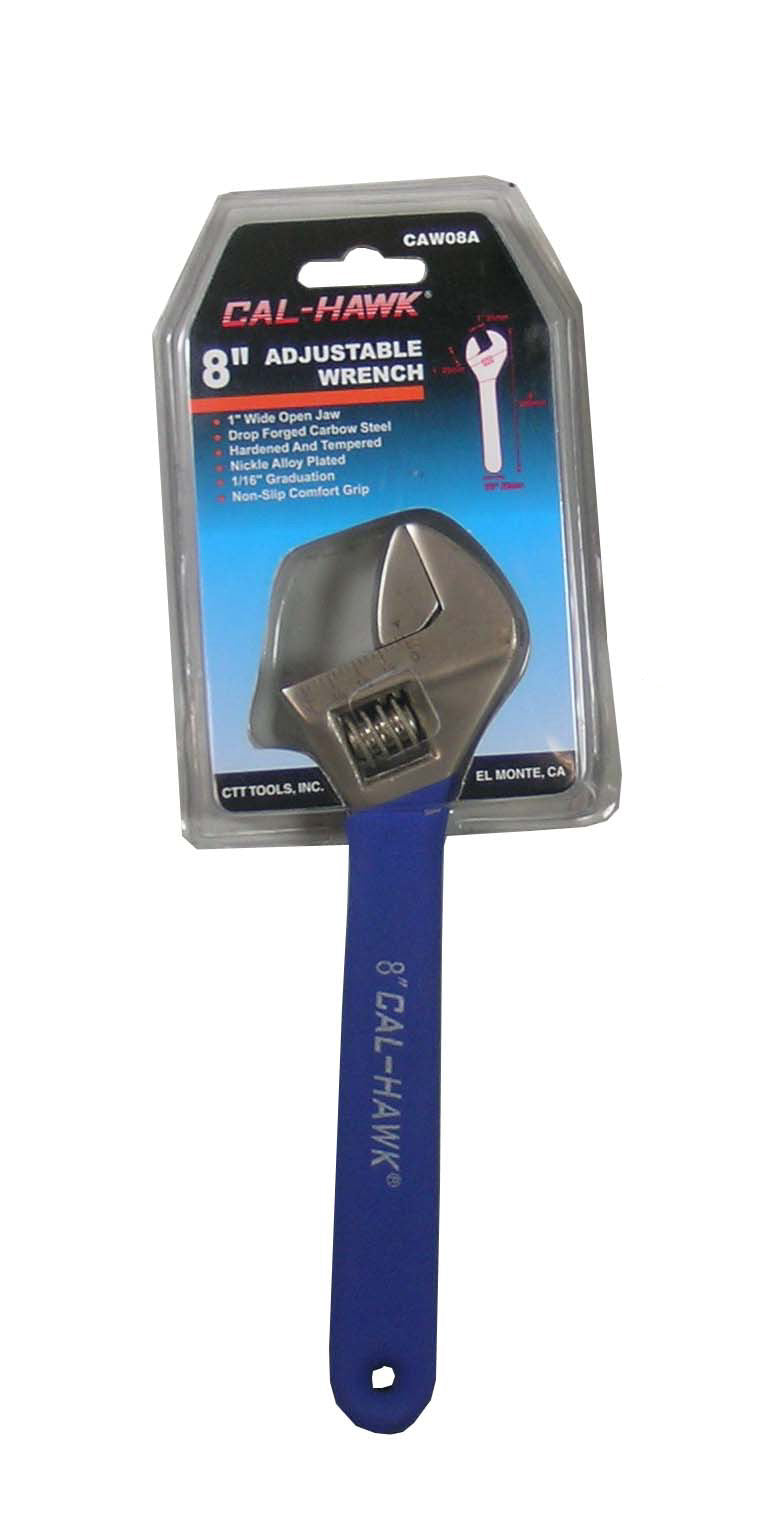 8" ADJUSTABLE WRENCH W/GRIP