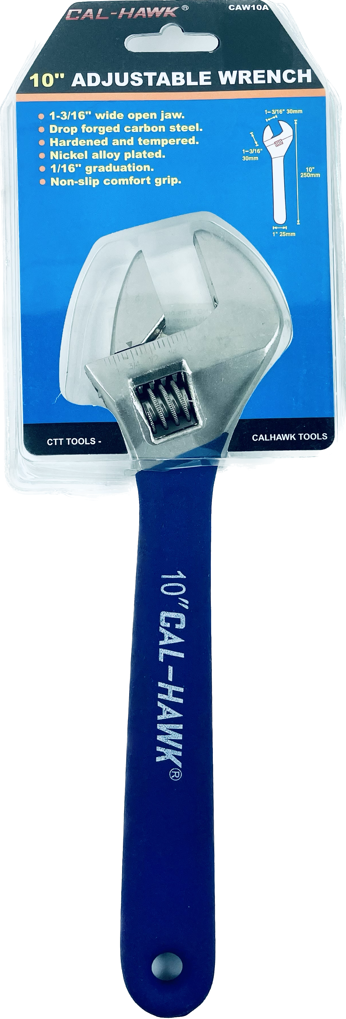 10" ADJUSTABLE WRENCH W/GRIP