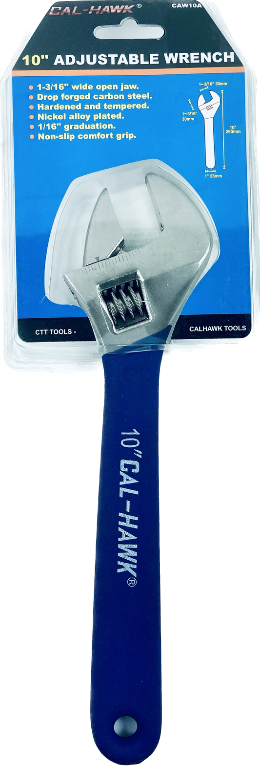 10" ADJUSTABLE WRENCH W/GRIP