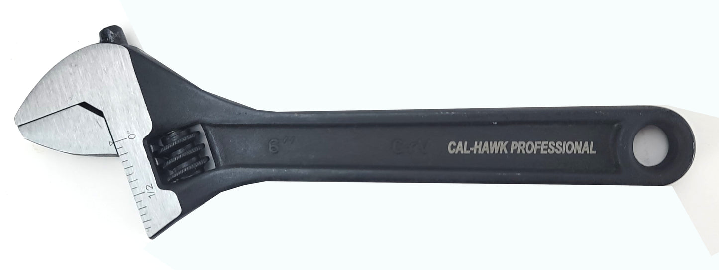 6" ADJ WRENCH Crv3 BLACK