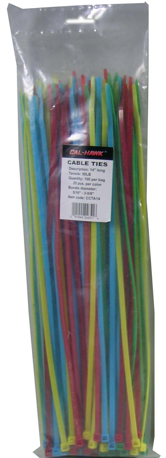 14"X4.8MM 4 COLOR CABLE TIE