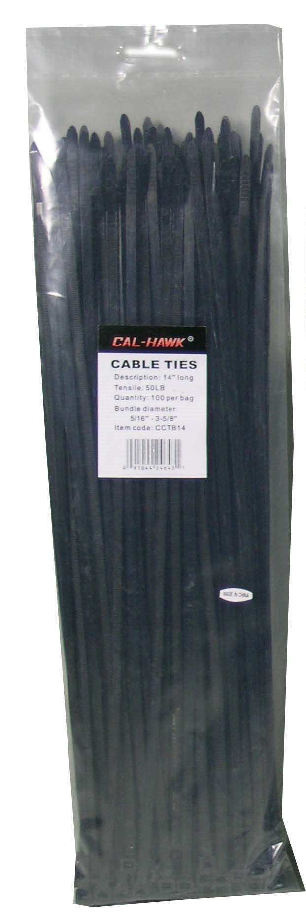 14"X4.8MM BLACK CABLE TIE