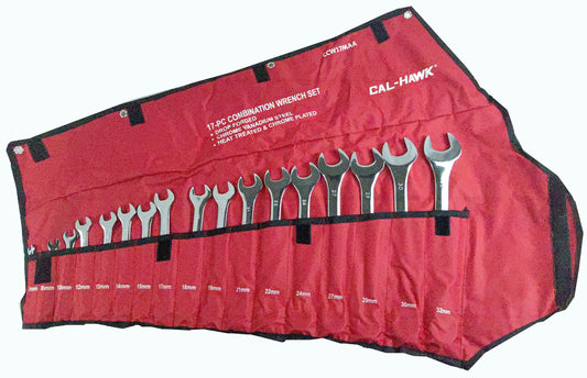 17PC Metrc CRV POLH  COMBINATION WRENCH