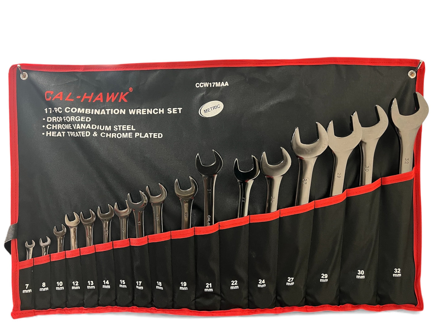 17PC Metrc CRV POLH  COMBINATION WRENCH