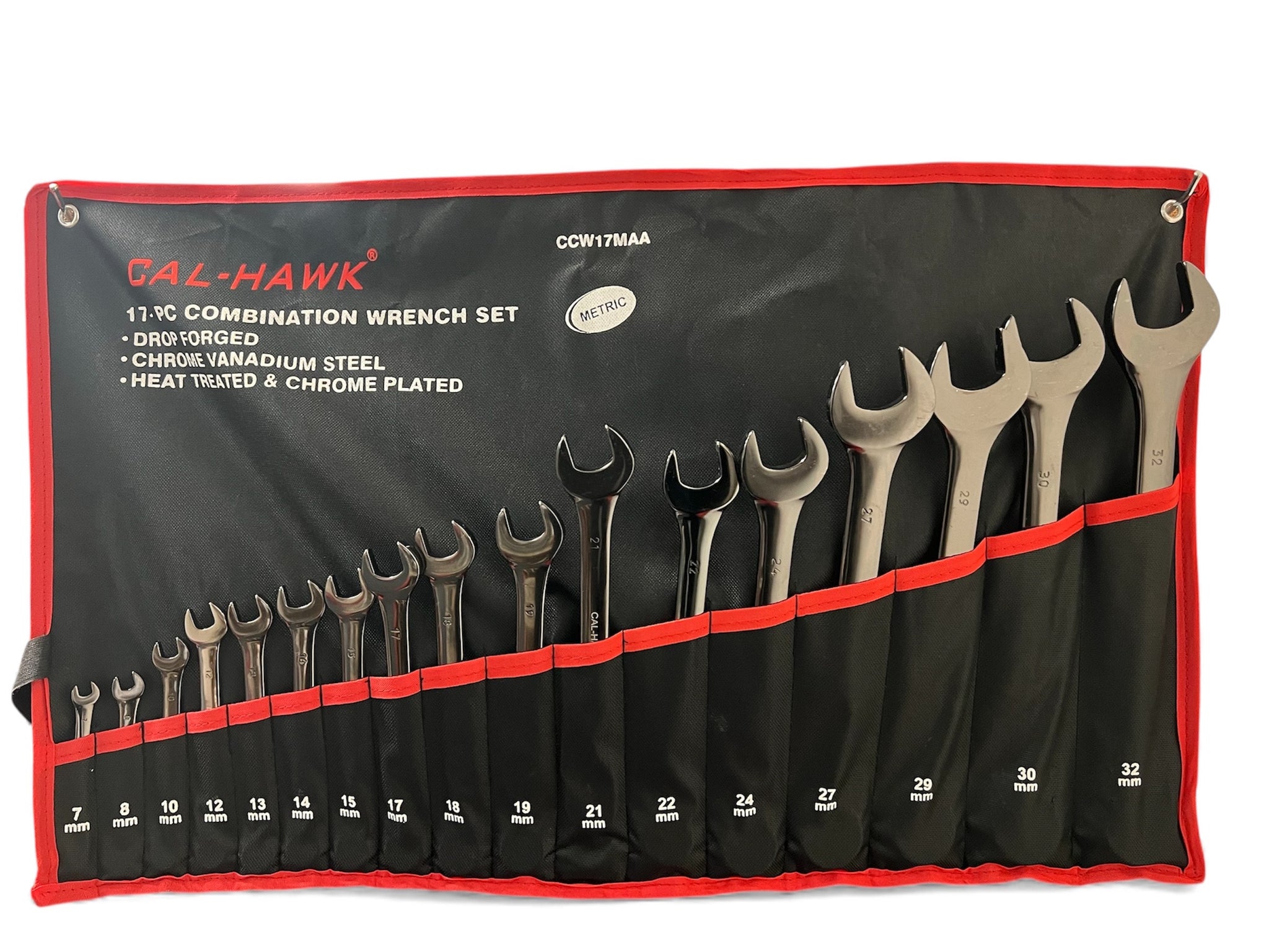 17PC Metrc CRV POLH  COMBINATION WRENCH